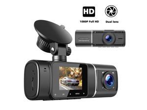 TOGUARD Dual FHD 1080P Dash Cam front and inside Dash Camera Car Driving Recorder with IR Night Vision, Motion Detection, Parking Monitoring, G-sensor Accident Locked Loop Recording WDR  Car Camera