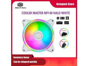 Cooler Master MasterFan MF140 HALO white version 140mm ARGB 5V 3Pin PWM addressable mute chassis fan 14cm support CPU water cooling fan