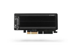 Icy Dock MB987M2P-2B | 1 x M.2 NVMe SSD to PCIe 3.0 x4 Adapter with Heat Sink | EZConvert Ex Pro