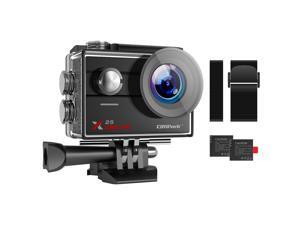 CAMPARK action camera 4K 30FPS 20MP Wifi waterproof 30M underwater camera, 170° wide angle, 2 * 1050mAh rechargeable battery and installation accessory kit CAMPARK action camera 4K 30FPS 20MP Wifi waterproof 30M underwater camera, 170° wide angle, 2 * 1050mAh rechargeable battery and installation accessory kit