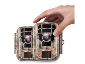 CAMPARK Mini Trail Camera 16MP 1080P HD Game Camera with IR Night Vision Motion Activated IP56 Waterproof Hunting Camera for Wildlife Monitoring Discovery