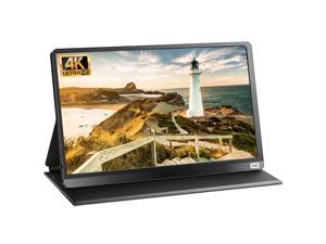 Corprit 15.6” 4K Portable Monitor, 100% sRGB Display USB C Gaming Monitor IPS Eye Care Screen, Dual Speakers, HDMI USB Type-C Portable Display for Laptop, PC,MAC, Phone, X Box, PS4