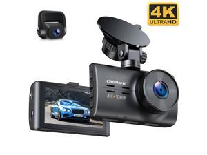 CAMPARK Dash Cam Native 4K Front &1080P Rear Car Camera Car Driving Recorder Night Vision, Motion Detection, Parking Monitoring, G-Sensor, Loop Recording, 3" IPS Screen, 170° FOV, Support 256GB
