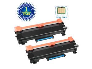 2PK High Yield TN760 TN730 Toner With IC Chip For Brother MFC-L2710DW HL-L2395DW