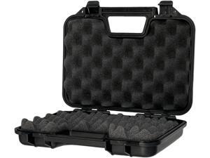 Hard Pistol Case Foam Padded Sporting Goods Airsoft BB Guns Storage Carrying Handle Lockable - Black