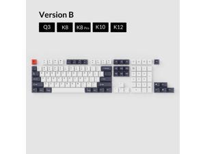 Keychron OEM Dye-Sub PBT Keycap Set - Bluish Black White Version B