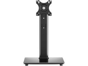 Single Monitor vesa Mount Stand for 13-32 inch Screens,Free-Standing Monitor Base with Swivel,Tilt,Rotation,Height Adjustable,Rotating Monitor Stand Hold up to 22 lbs,VESA 75x75 100x100mm
