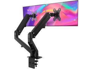 Dual Monitor Stand Adjustable Gas Spring Monitor Mount Desk Arms - Fit 17 Inch to 27" Inch VESA Compatible Screens Each Arm Holds 4.4 to 14.3lbs