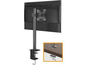 Monitor Mount for 13-32" Computer Screens, Improved LCD/LED Monitor Riser, Height/Angle Adjustable Single Desk Mount Stand,Holds up to 17.6lbs, Black - EGCM12