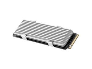 M.2 heatsink 2280 SSD Heat Sink, Only Support Single-Sided 2280 M.2 SSD, with Thermal Silicone Pad for PS5 PCIE NVME M.2 SSD or NGFF SATA M.2 SSD Computer and PC, Black