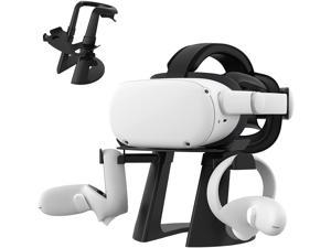 VR Stand for Meta/Oculus Quest 2 Accessories/Quest/Rift/Rift S/GO/HTC Vive/Vive Pro/Valve Index VR Headset and Touch Controllers(Black)