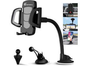 Car Phone Holder Mount 3in1 Universal Cell Phone Holder Car Air Vent Holder Dashboard Mount Windshield Mount for iPhone 12 11 X XR 77 Plus Samsung Galaxy S9 LG Sony and More