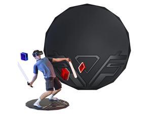 VR Mat - 35" Round Anti Fatigue Mat - Virtual Reality Matt Helps Determine Direction and Position of Your Feet During Game, Prevents Players from Hitting and Breaking Objects in Surroundings