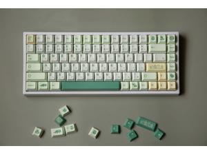 YUNZII Plant Keycap Set, 140 keycaps PBT Sublimation keycaps Cherry Profile Keycaps for Mechanical Keyboard