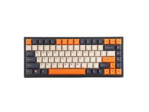 YUNZII KC84 Carbon Retro 84 Keys Hot Swappable Wired Mechanical Keyboard Gateron Black