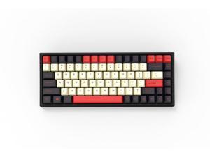 YUNZII KC84 SP-Black 84 Front-Craved Keys Hot Swappable Dye-sub PBT keycap Wired Mechanical Keyboard Gateron Red