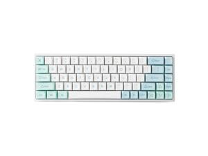 YUNZII KC68 Mint Hot Swappable Mechanical Keyboard 68-Key Gaming Keyboard, RGB Backlit for Mac/Win/Gamers Gateron Blue