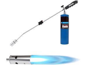 Weed Torch Propane Burner, Blow Torch ,50,000BTU Propane Torch,Gas Vapor, Self Igniting, Weed Burner with Flame Control Valve and Ergonomic Anti-slip Handle(Fuel Not Included)