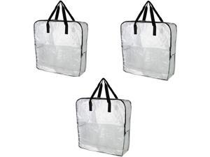 IKEA DIMPA 3 pcs Extra Large Storage Bag, Clear Heavy Duty Bags, Moth Moisture Protection Storage Bags