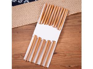 THY COLLECTIBLES 10 (5 Pairs) Durable Twist Bamboo Chopsticks