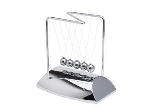THY COLLECTIBLES Unique Z-Shape Newtons Cradle Balance Balls with Mirror 7 inch Desk Top Decoration Kinetic Motion Toy for Home and Office