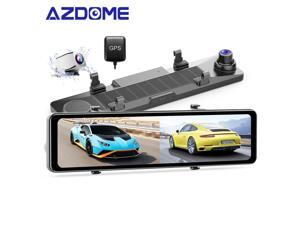 AZDOME 2.5K Mirror Dash Cam 12" Touch Screen Front and Rear Dual Dash Camera for Cars Night Vision Backup Camera GPS G-Sensor Parking Assistance AZDOME 2.5K Mirror Dash Cam 12" Touch Screen Front and Rear Dual Dash Camera for Cars Night Vision Backup Camera GPS G-Sensor Parking Assistance