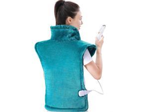 Large Heating Pad for Back and Shoulder, 24"x33" Heat Wrap with Fast-Heating and 4 Heat Settings, Auto Shut Off Available - Lagoon