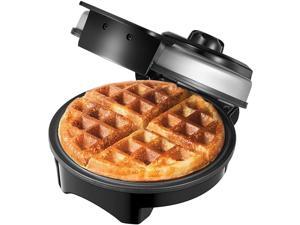 Mini Waffle Maker Iron, 850W Belgian Waffle Irons, Adjustable Temperature Dial, Mess Free Moat, Nonstick Plates & Cool Touch Hand(120 Volts (AC)/60Hz)