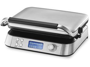 Waffle Maker Belgian 1600w, Smart Pro Waffle Iron with LCD Display, 5 Different Programs, 7 Browning Levels, Stainless Steel & Easy Clean, Recipe, Silver Waffle Maker Belgian 1600w, Smart Pro Waffle Iron with LCD Display, 5 Different Programs, 7 Browning Levels, Stainless Steel & Easy Clean, Recipe, Silver