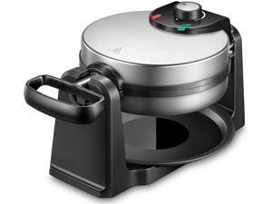 Classic Rotating Belgian Waffle Maker, 180° Flip Waffle Iron for Perfect 1" Thick Waffles, PFOA Free Non-Stick Plates & Removable Drip Tray for Easy Clean Up, 1200W Browning Control, Stainless Steel Classic Rotating Belgian Waffle Maker, 180° Flip Waffle Iron for Perfect 1" Thick Waffles, PFOA Free Non-Stick Plates & Removable Drip Tray for Easy Clean Up, 1200W Browning Control, Stainless Steel