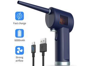 Compressed Air Duster, New Generation Canned Air, 33000 RPM Electric Air Can for Computer Keyboard Electronics Cleaning, 6000mAh Rechargeable Battery, Reusable Dust Destroyer