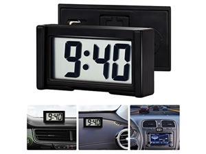 Mini Car Clock Auto Car Truck Dashboard Time Self-Adhesive Bracket Vehicle Electronic Digital Clock Small Dash Clock