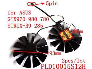 POWER LOGIC PLD10015S12H 2pcs/lot 93mm 12V 0.55A 5Pins for ASUS GTX970 980 780 STRIX-R9 285 Graphics card fan POWER LOGIC PLD10015S12H 2pcs/lot 93mm 12V 0.55A 5Pins for ASUS GTX970 980 780 STRIX-R9 285 Graphics card fan