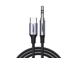 Cabo aux de áudio usb c para 3.5mm ugreen, cabo de entrada macho para fone de ouvido de 3.5mm, adaptador de plugue auxiliar para carro e ipad pro 2021 Cabo aux de áudio usb c para 3.5mm ugreen, cabo de entrada macho para fone de ouvido de 3.5mm, adaptador de plugue auxiliar para carro e ipad pro 2021