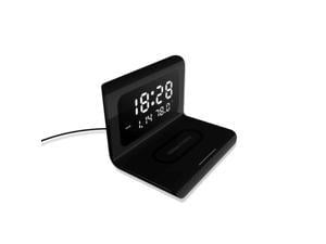 1pc Creative Clock Multifunctional Three-in-one Mobile Wireless Charging Alarm Clock For Xiaomi Huawei Samsung Phone Charger