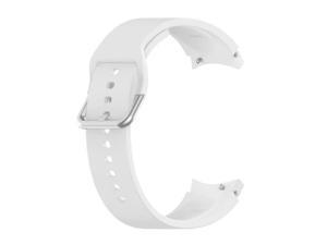 1pc Watch Band For Samsung Galaxy Watch 4 Classic Silver Buckle 40/44mm Universal Replacement Wristband
