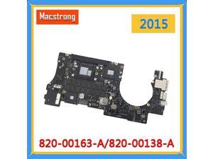 Original A1398 Motherboard 820-00163-A for Macbook Pro Retina 15" A1398 Logic Board 2015 2.2G/2.5G 16GB 820-00138-A
