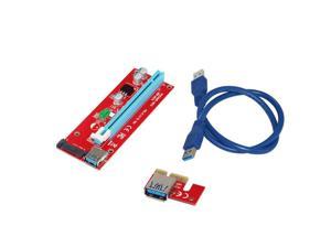 USB 3.0 PCI-E Express 1xto16x Extender Riser Card Adapter 30/50/60CM Cable lot S 