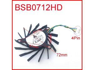 BSB0712HD 12V 0.33A 72mm 36mm*47mm*53mm 4Pin For NVIDIA 9600GT 9800GT EVGA 7010 Graphics/Video Card Cooling Fan