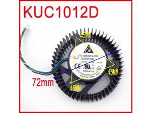 KUC1012D 12V 0.75A 72mm 45x45x45mm XFX HD4770 Graphics Card Cooling Fan 4Wire 4Pin