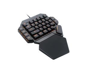 One-Handed Gaming Keyboard RGB Backlit Portable Mini Gaming one-hand Keypad Ergonomic Game Controller for PC PS4 Xbox Gamer