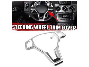 Silver Steering Wheel Trim Cover For Benz W176 W204 C172 W212 W117 C218 201214