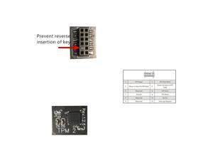 For MSI 12PIN SPI MS-4462 TPM 2.0 Security module Trusted Platform Module