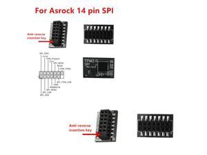 For ASROCK 14 PIN SPI Motherboard Windows 11 TPM 2.0 Security Module Board