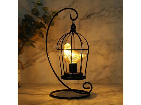 JHY DESIGN Set of 2 Decorative Hanging Lantern 12''High Plastic Lantern  Holder Battery Powered with LED Bulb and 6H Timer Lights for Balcony Garden  Hallway Indoor OutdoorSquare Stripe 