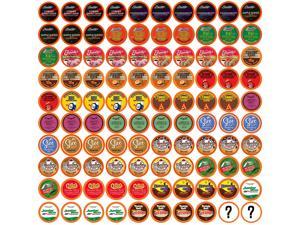 Two Rivers Coffee, Tea, Cocoa, Cider, Cappuccino Variety Sampler Pack Compatible with 2.0 Keurig K-Cup Brewers, 100 Count - Bit of Everything - Perfect Gift