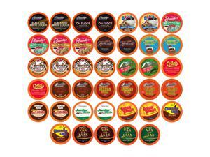 Two Rivers Chocoholic Coffee and Hot Chocolate Variety Pack Pods for Keurig K-Cup Brewers, 40 Count