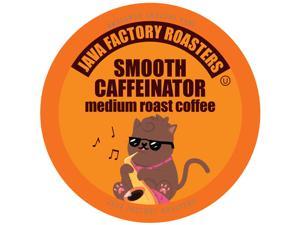 Java Factory Single Cup Coffee for Keurig K Cup Brewers, Smooth Caffeinator Medium Roast, 80 Count