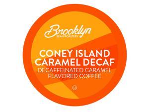 Brooklyn Beans Coney Island Caramel Decaf Coffee Pods, Compatible with 2.0 K-Cup Brewers, 40 Count