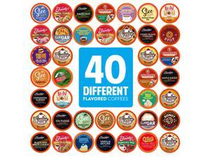 Two Rivers Flavored KCup Coffee Pods Variety Pack for Keurig KCup40 Count